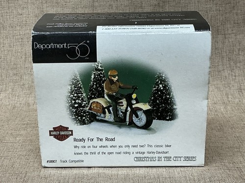 Dept 56 Christmas In The City “Ready For The Road” Harley Davidson #58907 - Picture 2 of 5