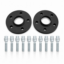 30mm SCC Spurverbreiterung Schwarz für Audi E-Tron Q8 Q5 Q7 + Radschrauben 