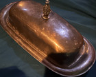 Vintage WM Rogers Silverplate Covered Butter Dish Lid Pineapple Fin — photo 1