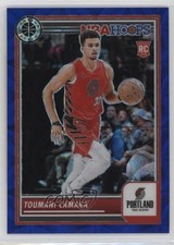 2023-24 Panini NBA Hoops Premium Stock Blue Prizm 9/25 Toumani Camara #10 0sm2