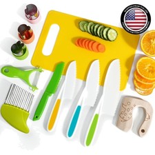 Montessori Kids Kitchen Knife Set - 11 Pcs Toddler Cooking Tools for Age 3