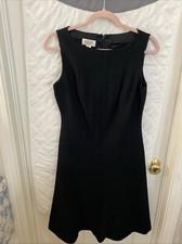 TALBOTS Classic Little Black Dress Sleeveless  Lined Sz 6p