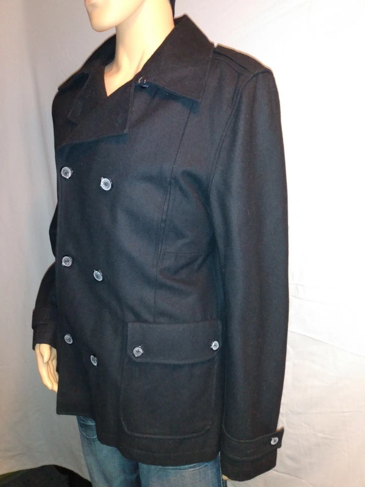 Chaquetón Twentyone Los Angeles para hombre mezcla de lana negro longitud media talla XL Foto 2 de 4