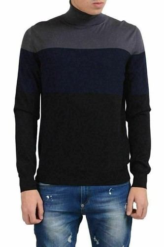 Prada Uomo 100% Lana Dolcevita Multicolore Maglione USA M It 50 | eBay