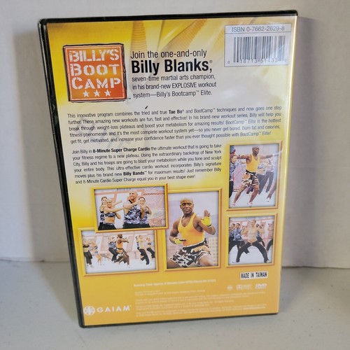 Billy's Boot Camp: Elite 8 Minute Supercharge Cardio (DVD) Brand New Sealed - Foto 2 di 2