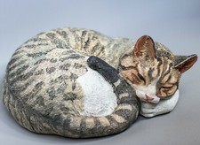 Cat Cremation Urn Memorial Statue Pet Ashes Holder Grave Decor One Kind Keepsake