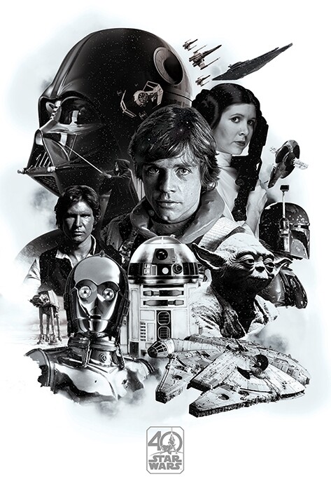 Star Wars 40th Anniversary Montage Maxi Poster 61 X 91.5 Cm