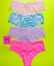 Victoria's Secret PINK Size M Seamless Cheeky Panty Bundle - Lot of 4