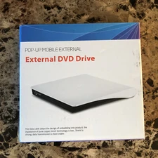 NEW POP-UP MOBILE EXTERNAL DVD-RW 3.0 USB For Laptops or Pc’s