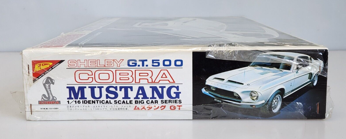 Nichimo 1968 Ford Shelby GT 500 Mustang Cobra 1/16 Model Kit MC