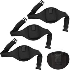 3PK Mic Belt Wireless Microphone Holder Waistband Bag Fitness Instructor Black