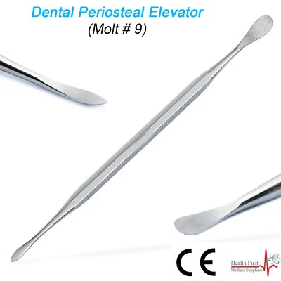 LGB Surgical Periosteal Elevator Molt 9 Gingival Tissue Implant Instrument Lab Tools