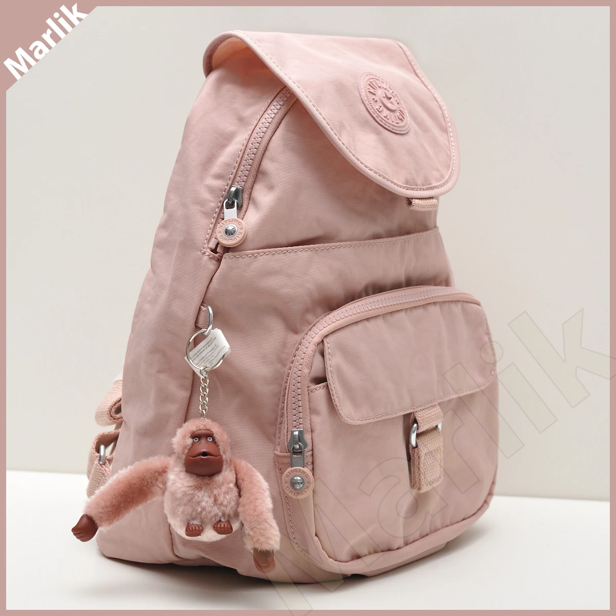 Backpack with monkey keychain sale