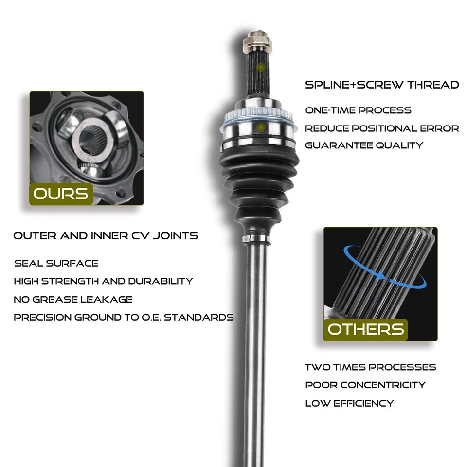 Conjunto de eje CV para Audi 90 Quattro 93-95 A4 Quattro 96-01 S4 trasero izquierdo/derecho Foto 4 de 4