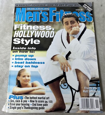 #ad #ad Men’s Fitness Vol 12 No 11 Nov 1996 Matt LeBlanc Hollywood Style Magazine $15.00