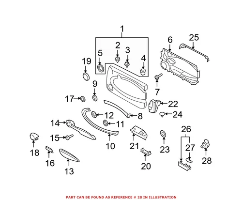 Genuine OEM Door Mirror Switch for Mini 61313422621