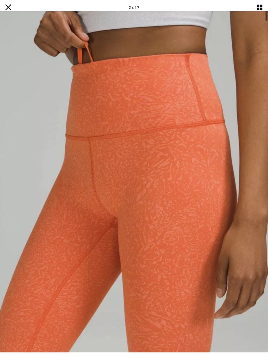 LULULEMON WUNDER TRAIN HR TIGHT 25'' SIZE 16 Color Coral NWT | eBay