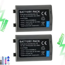 2x 3000mah Battery for Nikon EN-EL18 ENEL18 D4 D4s D5 Nikon MB-D12