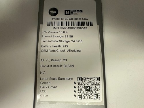 Apple iPhone 6s - 32 GB - Space Gray (Unlocked)(MN1M2LL/A) (A1688) (CDMA + GSM) - Afbeelding 9 van 9