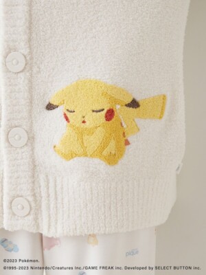 gelato pique× Pokémon ピカチュウ ジャガードカーディガン Pokemon Sleep × Gelato Pique Pikachu Baby Moco Jacquard Shawl