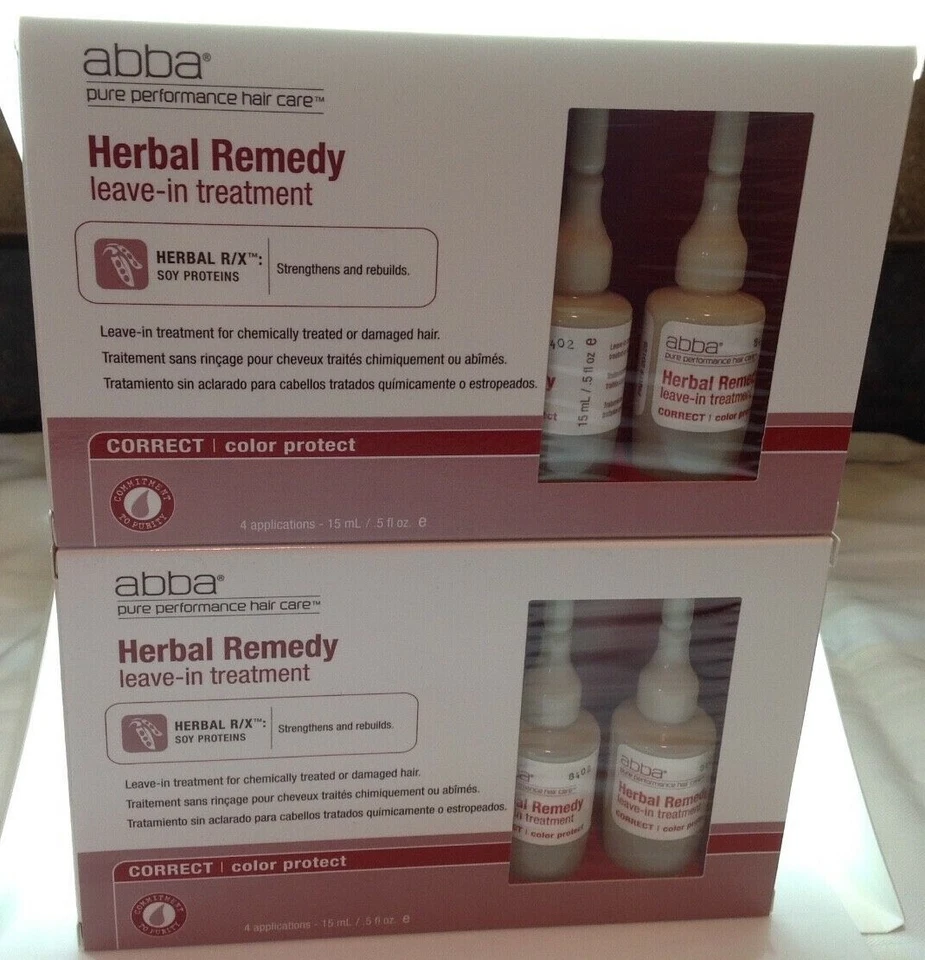Abba травяное средство оставить в лечении цвет защитить 4 x 15 мл / 5 унций - лот из 2 - Изображение 4 из 4