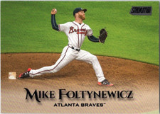 2019 Stadium Club Black Foil #50 Mike Foltynewicz Atlanta Braves