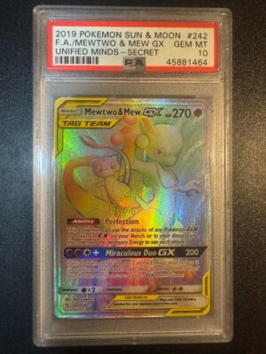 【PSA10】ミュウツー＆ミュウGX UR mewtwo mew PSA10 Mewtwo Mew GX UR 222 173 all stars Pokemon Japanese