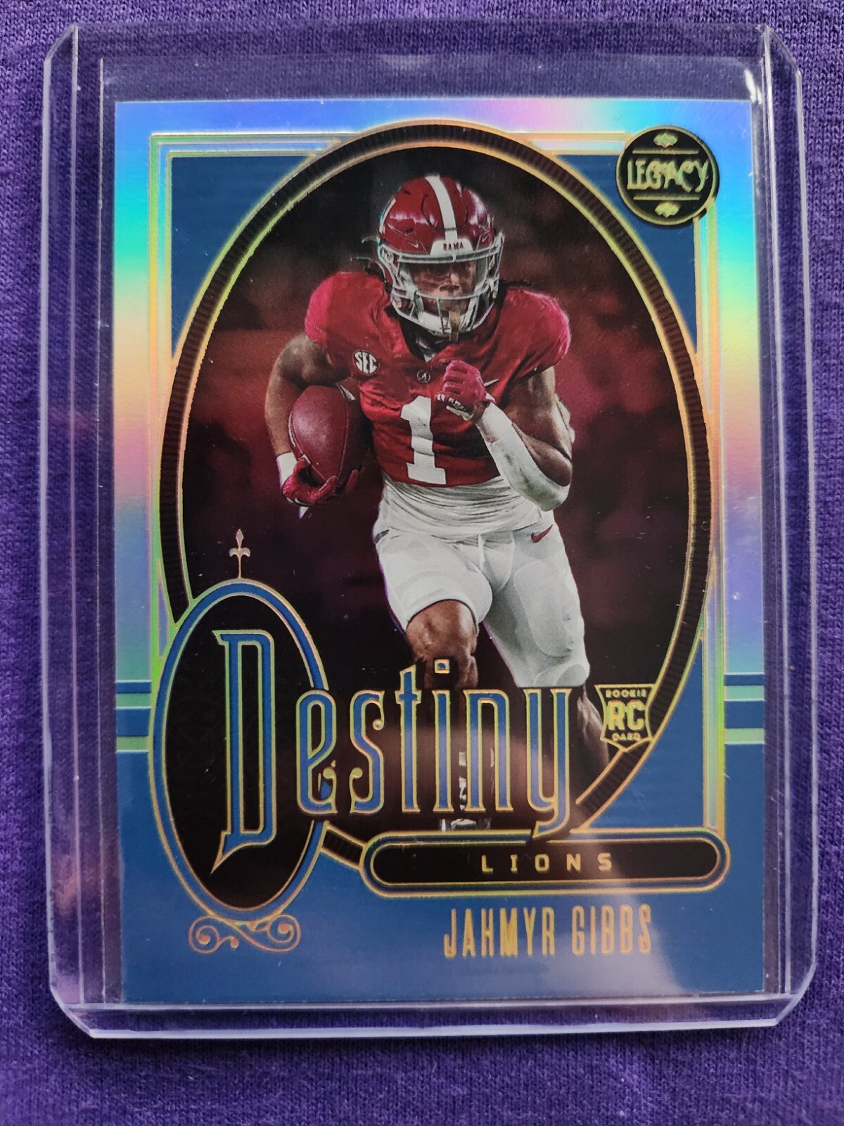2023 Legacy Football Jahmyr Gibbs Destiny Case Hit Detroit Lions SSP