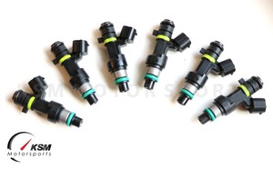 6x 550cc Turbo Fuel Injectors 52lb For Nissan Gtr R35 350z G35 M35