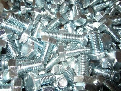 5/8-11 X 3 1/2 Grade 5 Zinc Plated Hex Cap Screws Coarse Thread