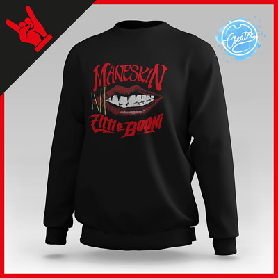 Felpa Maneskin Rock Band music unisex zitti e buoni uomo donna Italia  ragazzi | eBay
