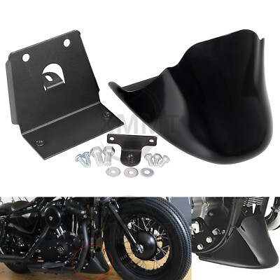 Gloss Black Front Spoiler Chin Fairing For Harley Sportster
