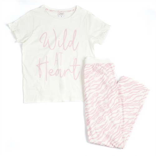 Ladies Wild At Heart Pyjamas Womens Pyjama PJ Nightwear Set - Picture 4 of 9