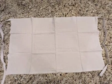 Apron Waist Half Cotton Linen Bistro 2 Large Pockets Cooking Gardening Art Cream