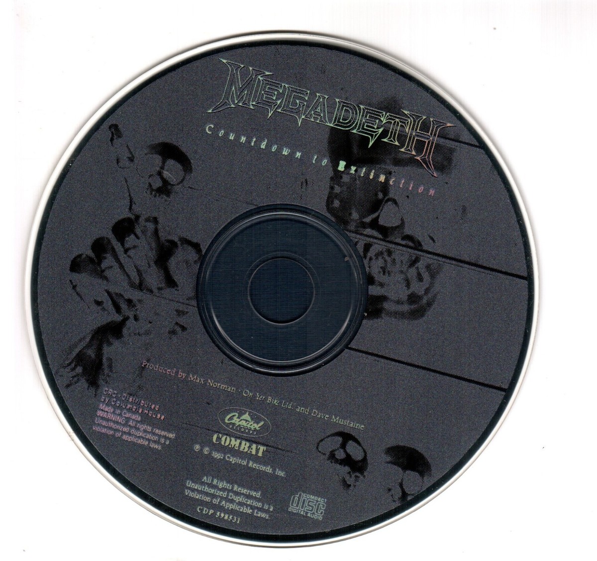 Best Sounding 1st Press 1992 Megadeth Countdown To Extinction Best Sounding 1st Press 1992 Megadeth Countdown To Extinction