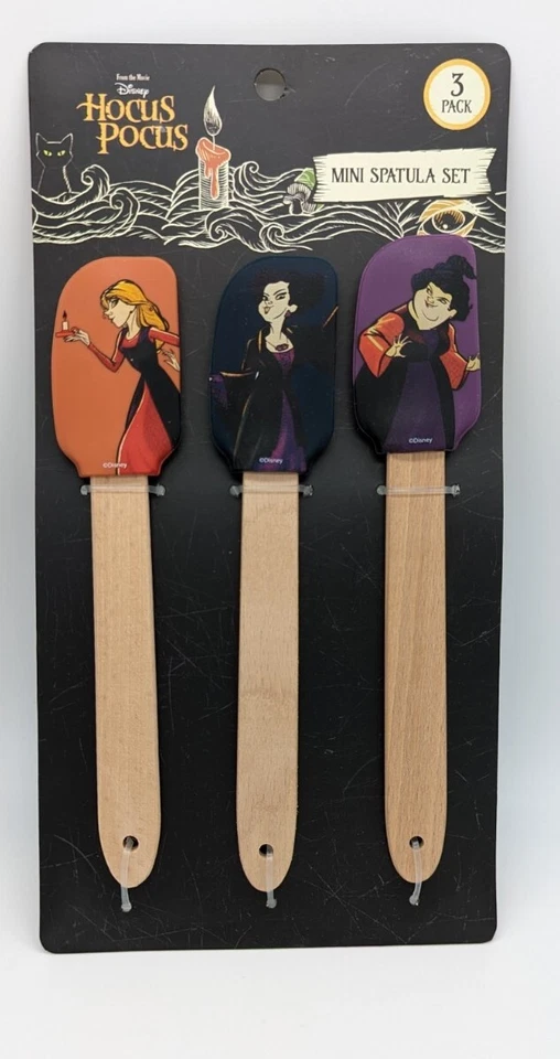 Disney Hocus Pocus Halloween Mini Guante Horno Círculo Calmante y Mini Espátulas. Nuevo Foto 2 de 3