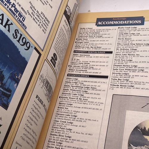 1986 Anchorage Alaska Visitors Guide published by Anchorage convention & visitor - Picture 9 of 13