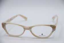 NEW SERAPHIN PLEASANT/8586 IVORY BROWN HORN AUTHENTIC FRAMES EYEGLASSES 50-17