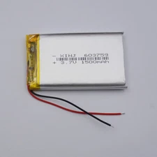 3.7V 1500mAh 5.55Wh Li-Polymer Rechargeable Li Battery 603759 For Bluetooth GPS