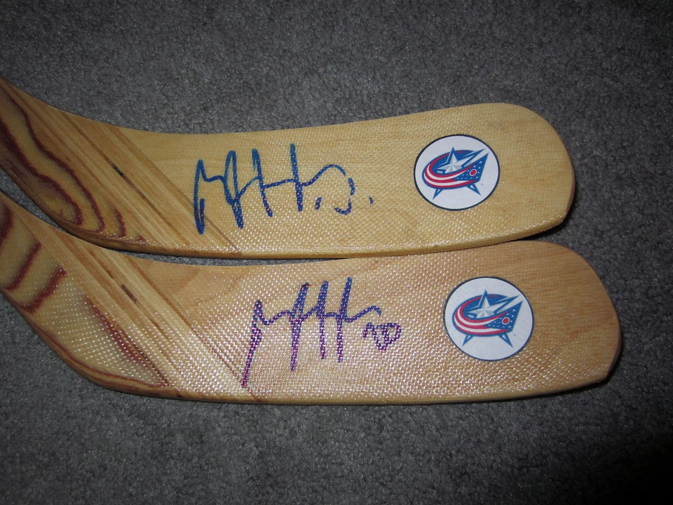 BRANDON SAAD Columbus Blue Jackets SIGNED Autographed Hockey Stick w/ COA - Image 2 of 2