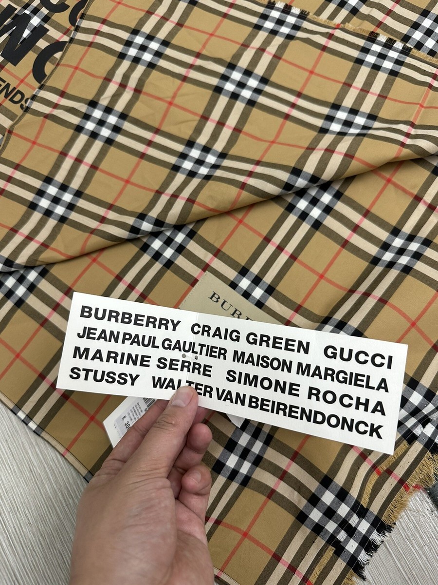 BURBERRY x Comme des Garçons 2018 Capsule Scarf | Brown | CDG