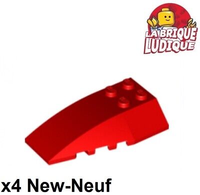 Lego 4 x Bogenstein 42023 rot 6x1 invers Lego 4 x Bogenstein 42023 rot 6x1 invers