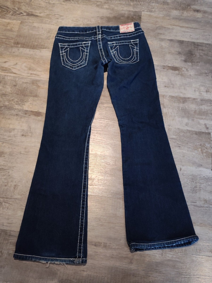 TRUE RELIGION Women's Bobby Big T Flared Jeans THICK