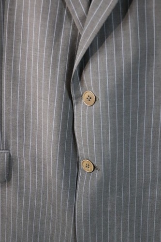Paul Smith The Willoughby Mens Wool Blazer 42L Grey Striped Pattern - Picture 4 of 18