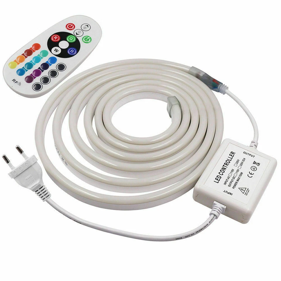 220V Flex LED Neonlicht Streifen Lichter Weihnachten Zuhause Deco Wasserdicht - Bild 4 von 4