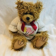 Scraggles 11  Plush Bear , With Friends Forever Sweater Soft And Curly