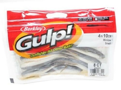 Berkley 1133135 Gulp Smelt Minnow 2.5/" Soft Bait Fishing Lure 18 Piece