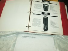 CANON CAMERA HARD COVER DEALER CATALOG with PAGES