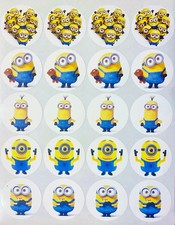 SET of 40- 2 inch MINIONS ADHESIVE STICKERS