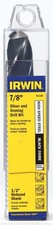 Irwin 91156 High Speed Steel Black Oxide Straight Shank Drill Bit 7/8 x 6 L in.